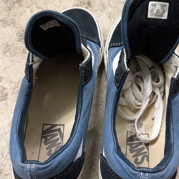 Vans Blue and Black Women's Sneakers - Picture 3 of 4